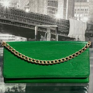 Authentic Louis Vuitton Malletier Epi Phone/Checkbook Holder Wallet